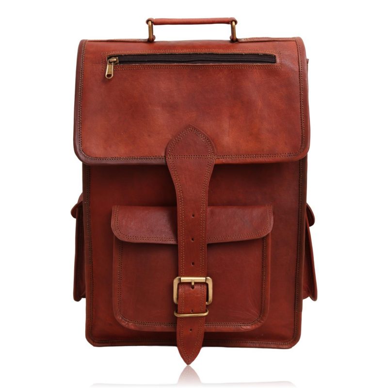 Ethan Vintage 2 in 1 Leather Backpack Messenger Bag