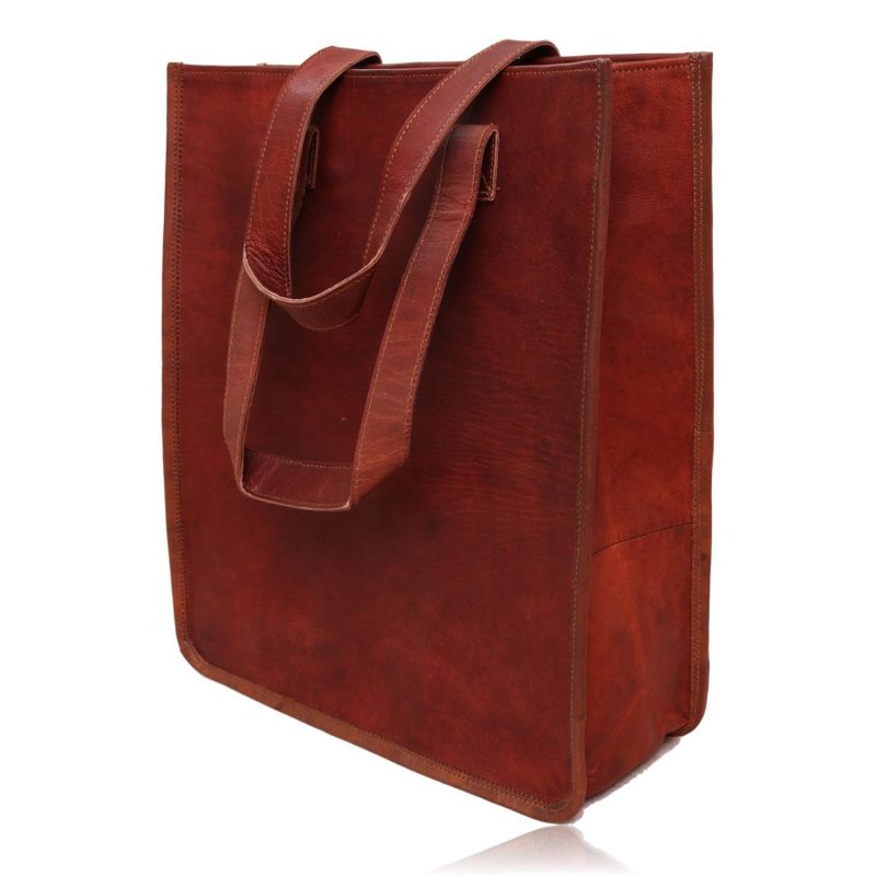 Minimalist Genuine Leather Tote Bag