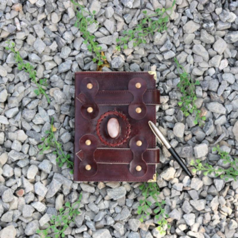 The Story Teller Double Strap Leather Journal/ Diary